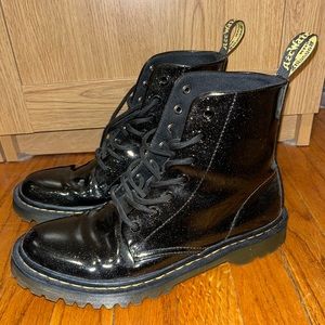 Women’s Size 9 Dr. Martins Shoes | Black Glitter